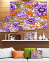 Floral Seamless Pattern - Modern Floral Large Canvas Art