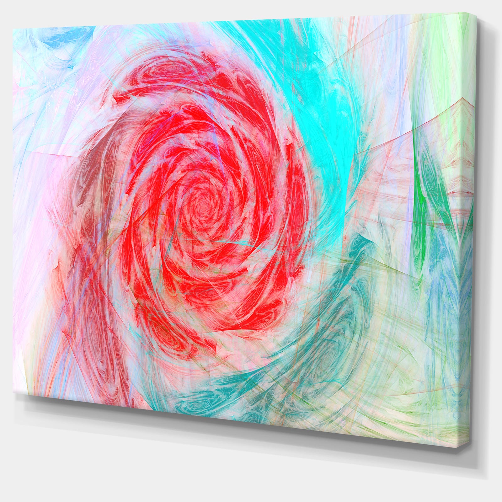 Mysterious Abstract Rose - Modern Floral Large Canvas Art