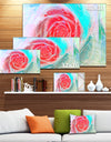 Mysterious Abstract Rose - Modern Floral Large Canvas Art