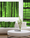 Green Bamboo Forest - Modern Floral Large Canvas Art