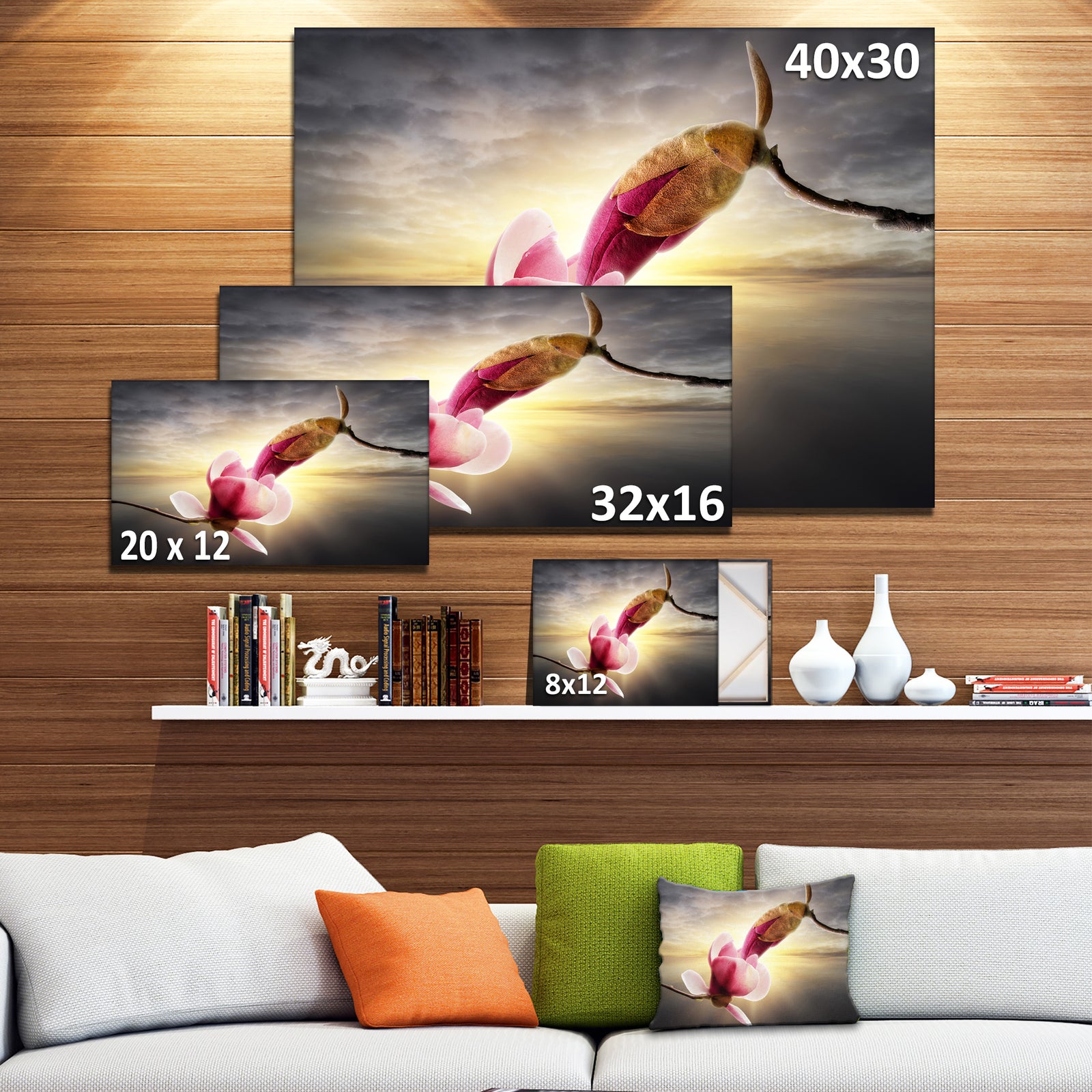 Beautiful Magnolia Flowers - Floral Canvas Wall Art