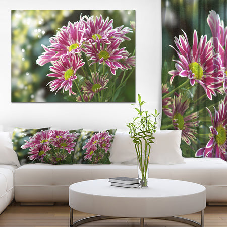 Purple Chrysanthemum Flower - Floral Canvas Wall Art