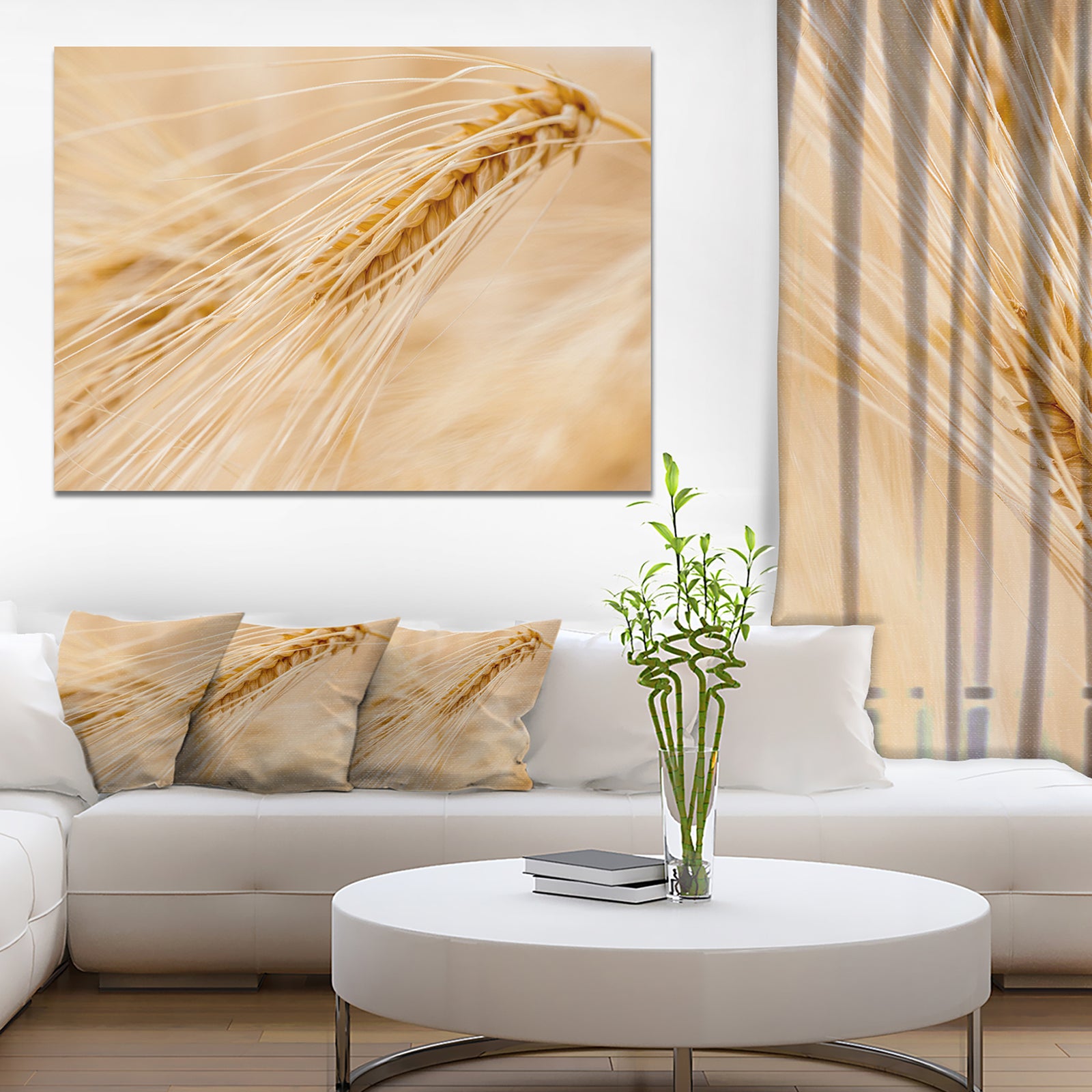 Cereal Plants Barley - Floral Canvas Wall Art