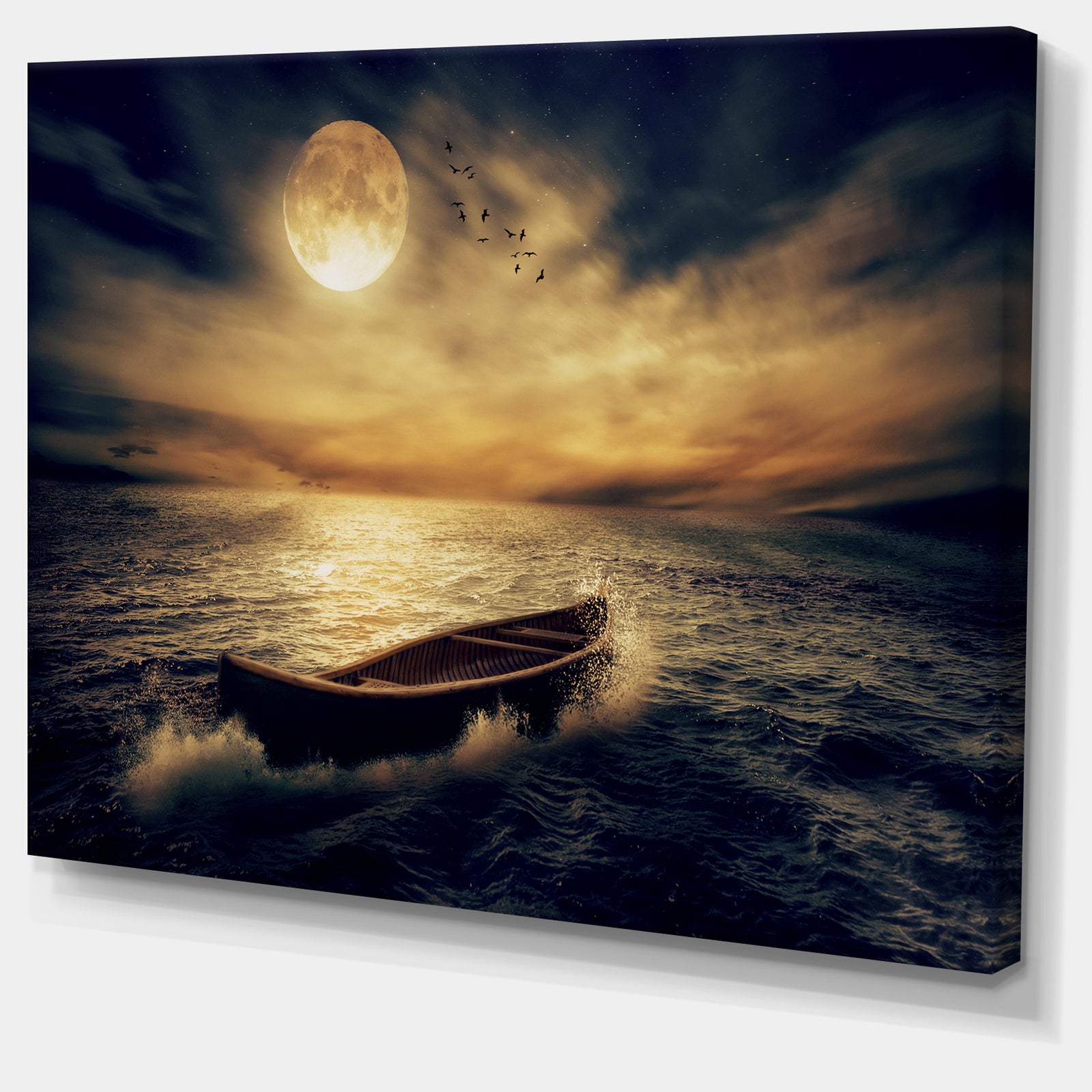 Middle of Ocean after Storm - Seascape Canvas Wall Art