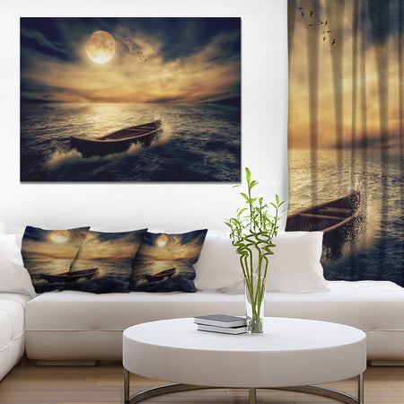 Middle of Ocean after Storm - Seascape Canvas Wall Art