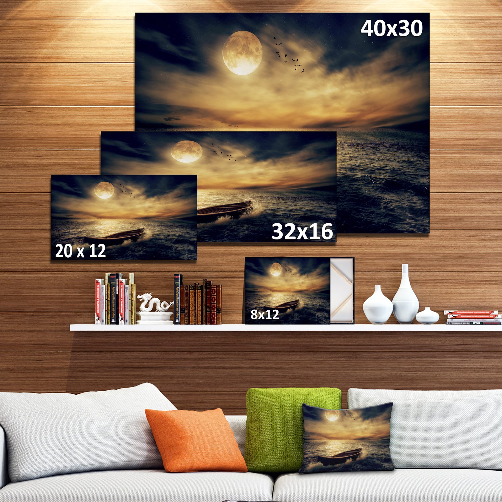 Middle of Ocean after Storm - Seascape Canvas Wall Art