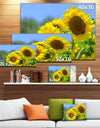 Beautiful Sunflowers View - Floral Canvas Wall Art