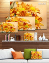 Yellow Flowers in the Garden - Floral Canvas Wall Art