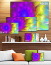 Purple Fractal Petals Dandelion - Floral Canvas Wall Art