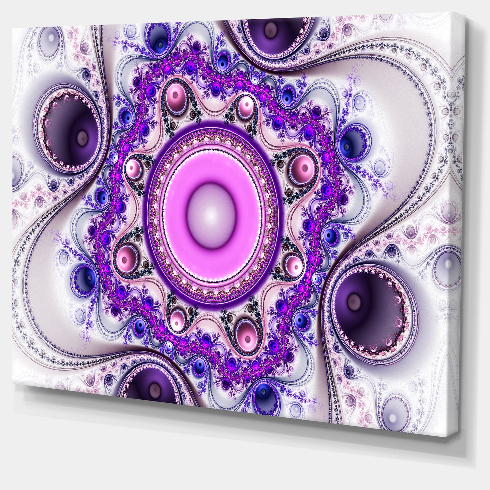 Strange Flower with Wavy Curves - Floral Wall Art on Canvas