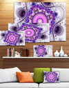 Strange Flower with Wavy Curves - Floral Wall Art on Canvas