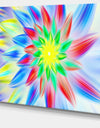 Dance of Multi-Color Petals - Extra Large Floral Wall Art on Canvas