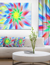 Dance of Multi-Color Petals - Extra Large Floral Wall Art on Canvas