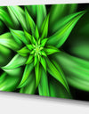 Exotic Green Flower Petals - Extra Large Floral Wall Art on Canvas