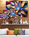 Exotic Multi-Color Flower Petals - Extra Large Floral Wall Art on Canvas