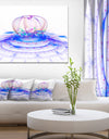 Spectacular Blue 3D Surreal Art - Extra Large Floral Wall Art on Canvas