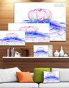 Spectacular Blue 3D Surreal Art - Extra Large Floral Wall Art on Canvas