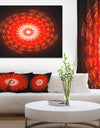 Circular Vortex Broken Particles - Extra Large Floral Wall Art on Canvas