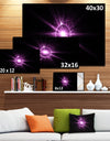 Purple Flash of Bright Star - Extra Large Floral Wall Art on Canvas