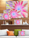 Dance of Pink Exotic Flower - Extra Large Floral Wall Art on Canvas