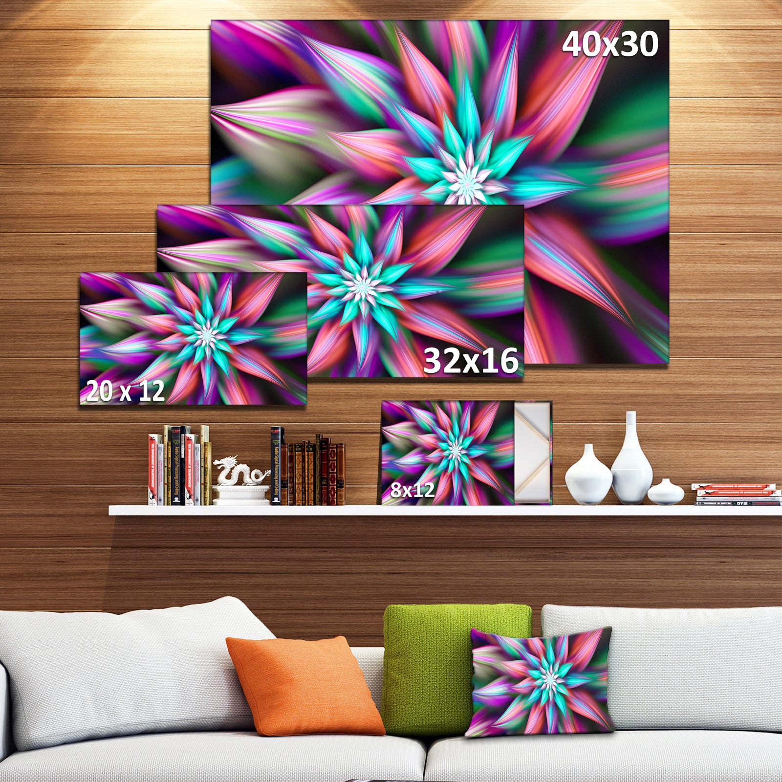 Dance of Multi-Color Exotic Flower - Modern Floral Art