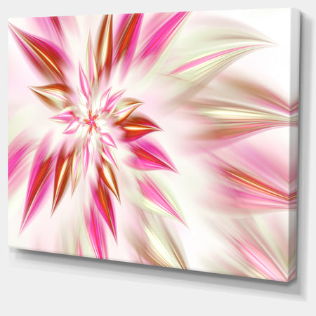 Dance of Red Exotic Flower - Modern Floral Art