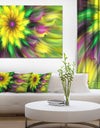 Dance of Yellow Exotic Flower - Modern Floral Art