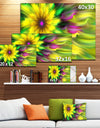 Dance of Yellow Exotic Flower - Modern Floral Art