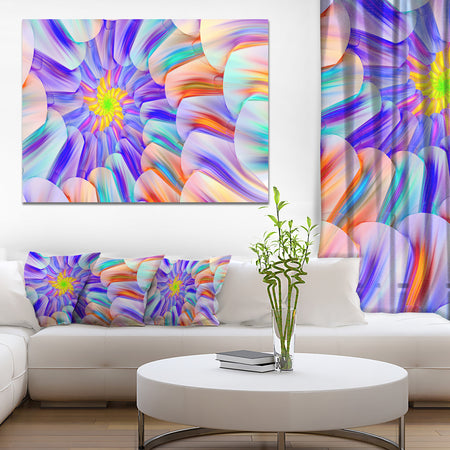 Multi-Colored Stain Glass with Spirals - Modern Floral Art
