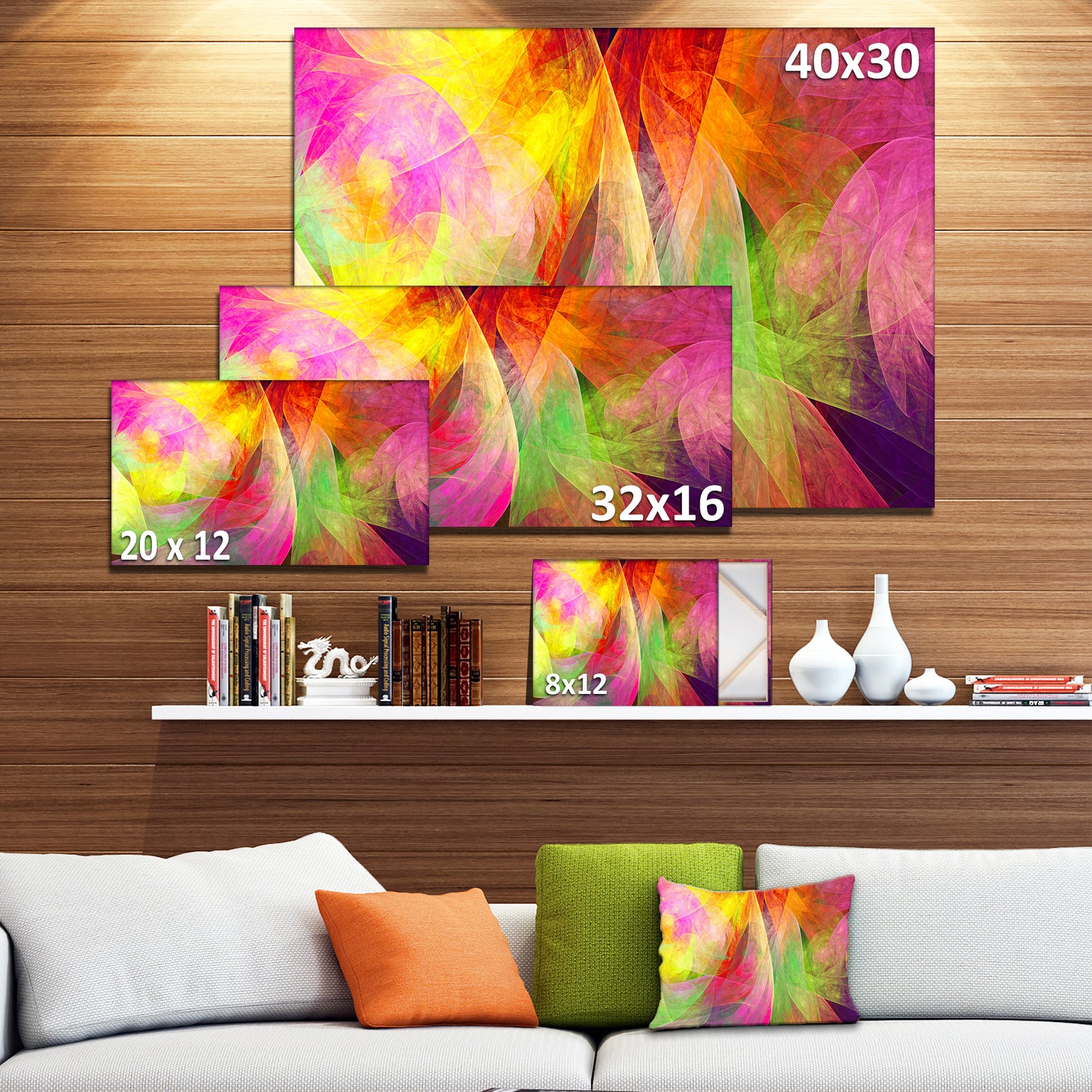Spectacular Multi-Color Pattern - Modern Floral Art