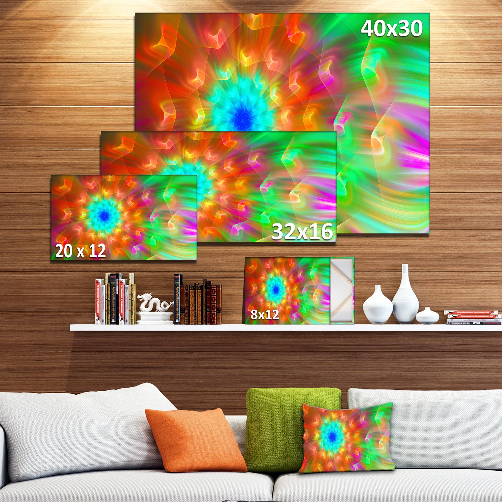 Amazing Multi-Color Petals Dandelion - Modern Floral Art