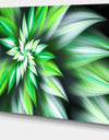 Dance of Green Exotic Flower - Modern Floral Art