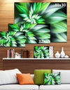 Dance of Green Exotic Flower - Modern Floral Art