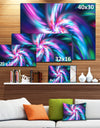 Dancing Multi-Color Fractal Flower - Extra Large Floral Canvas Art Print