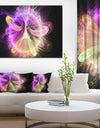 Purple Circle with Amazing Curves - Extra Large Floral Canvas Art Print