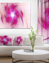 Purple Fractal Nuclear Reaction - Extra Large Floral Canvas Art Print