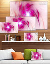 Purple Fractal Nuclear Reaction - Extra Large Floral Canvas Art Print