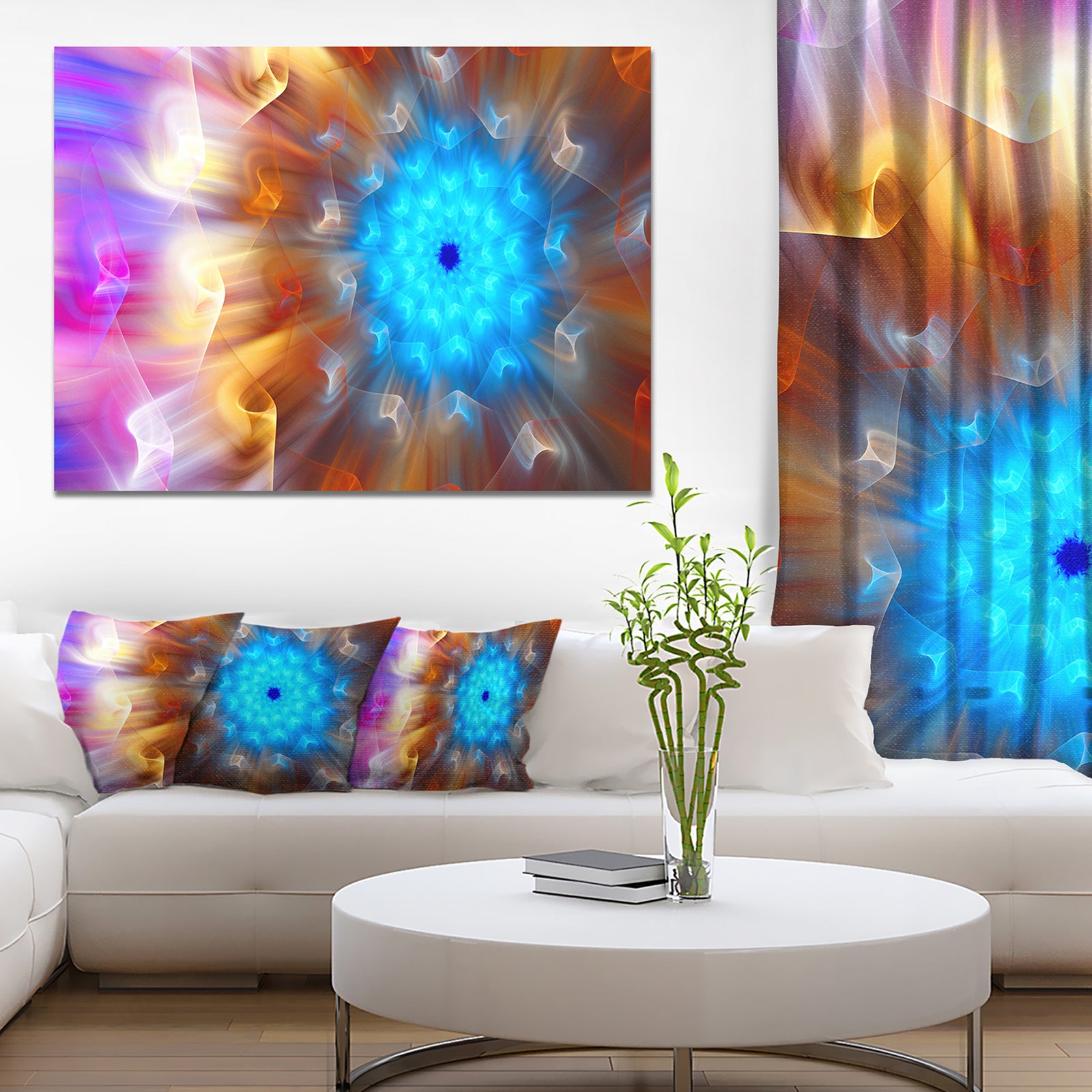Multi-Color Exotic Flower Petals - Extra Large Floral Canvas Art Print