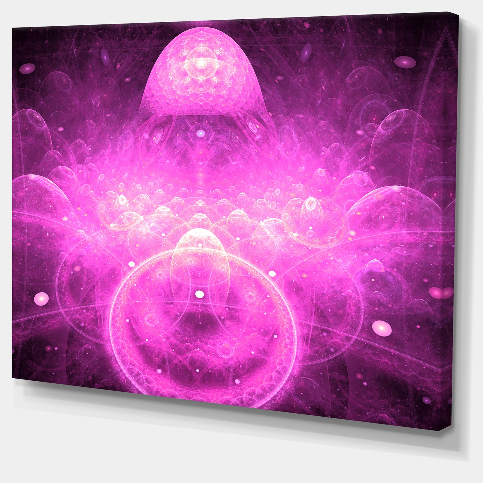Bright Purple Infinite World - Extra Large Floral Canvas Art Print