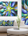 Dancing Multi-Color Flower Petals - Extra Large Floral Canvas Art Print