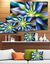 Dancing Multi-Color Flower Petals - Extra Large Floral Canvas Art Print