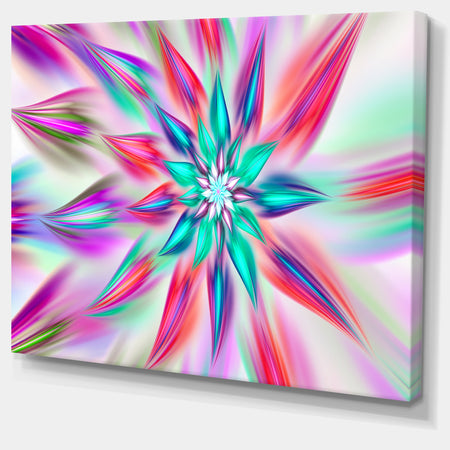 Dancing Pink Flower Petals - Extra Large Floral Canvas Art Print