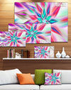 Dancing Pink Flower Petals - Extra Large Floral Canvas Art Print