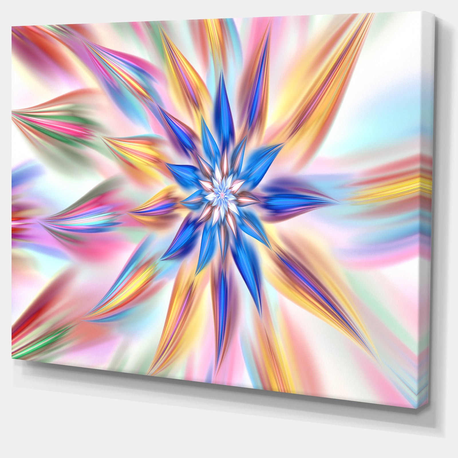 Exotic Dance of Multi-Color Petals - Extra Large Floral Canvas Art Print
