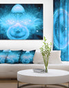 Infinite Light Blue Universe - Extra Large Floral Canvas Art Print