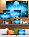 Infinite Light Blue Universe - Extra Large Floral Canvas Art Print