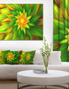 Amazing Dance of Green Petals - Extra Large Floral Canvas Art Print