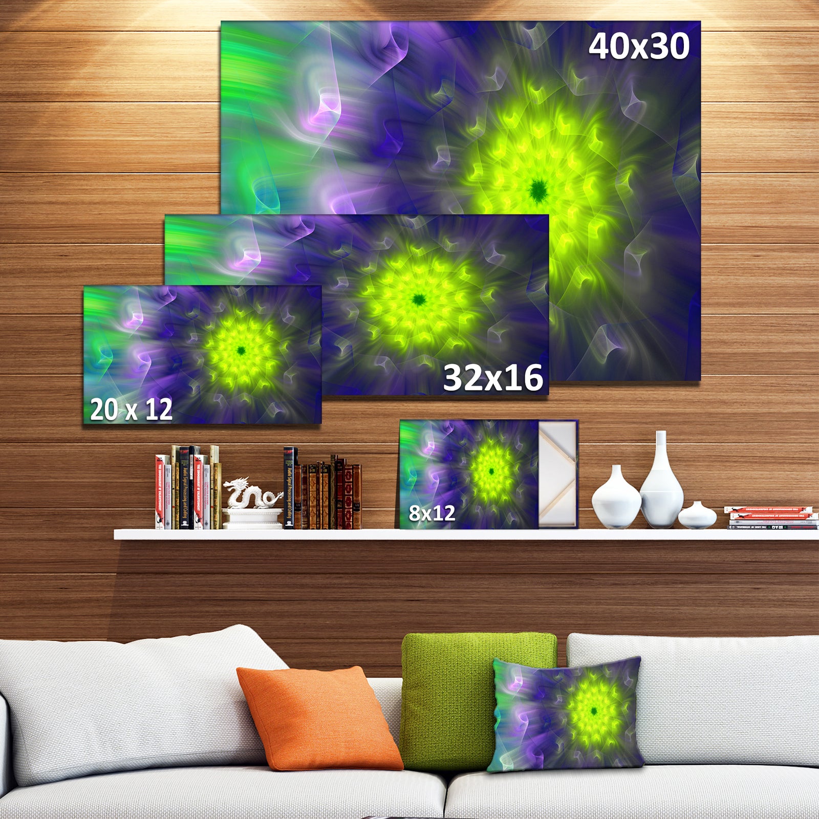 Amazing Dance of Exotic Petals - Extra Large Floral Canvas Art Print