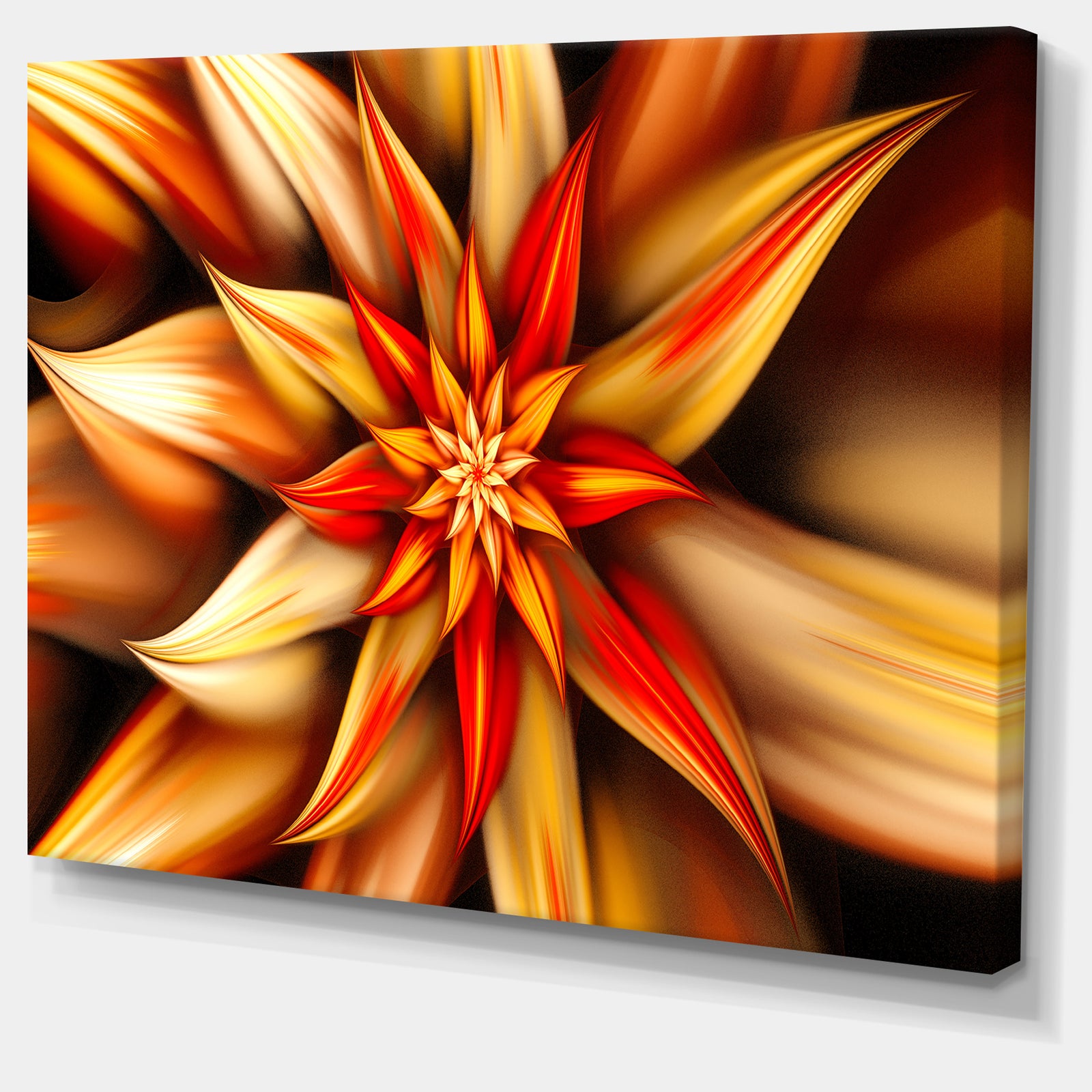Beautiful Brown Flower Petals - Extra Large Floral Canvas Art Print