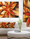 Beautiful Brown Flower Petals - Extra Large Floral Canvas Art Print